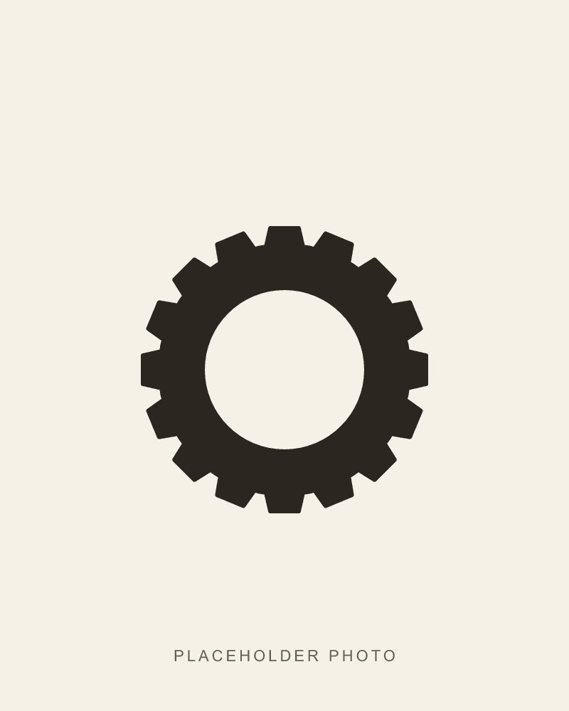 3D-printed gear ring in matte black