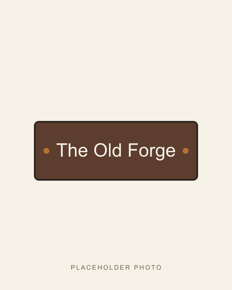 Small engraved house sign in walnut